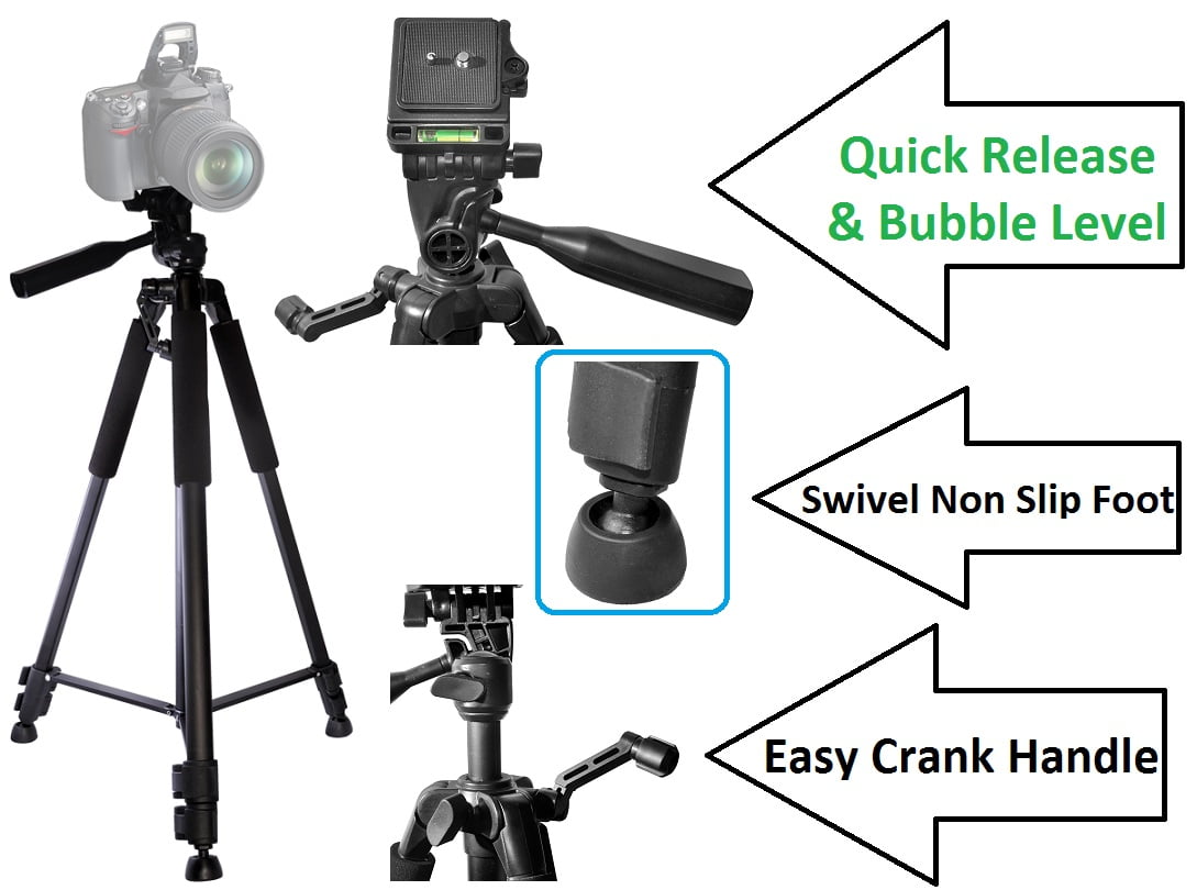 60" Pro Duty Tripod for Canon EOS Rebel SL3 M100