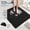 Black, variant on Square Non Slip Shower Mat 24x24 Inch, Soft PVC Loofah Bath Mat with Drain Holes, Quick Drying Tub Floor Mat, Bathroom Accessory Grey