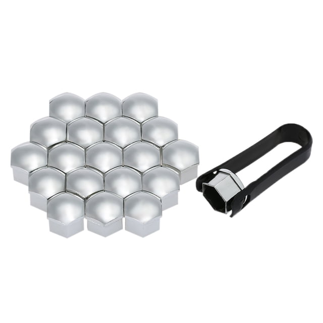 20pcs Universal 21mm Wheel Nut Covers Lug Nut Caps Screw Protector