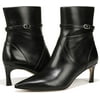 27 EDIT Naturalizer Women's Florette Leather Buckle Detail Dress Boot Black Leather 7M