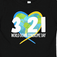 thumbnail image 4 of Inktastic 3 21 World Down Syndrome Day with Heart Shaped Earth Boys or Girls Baby T-Shirt, 4 of 5