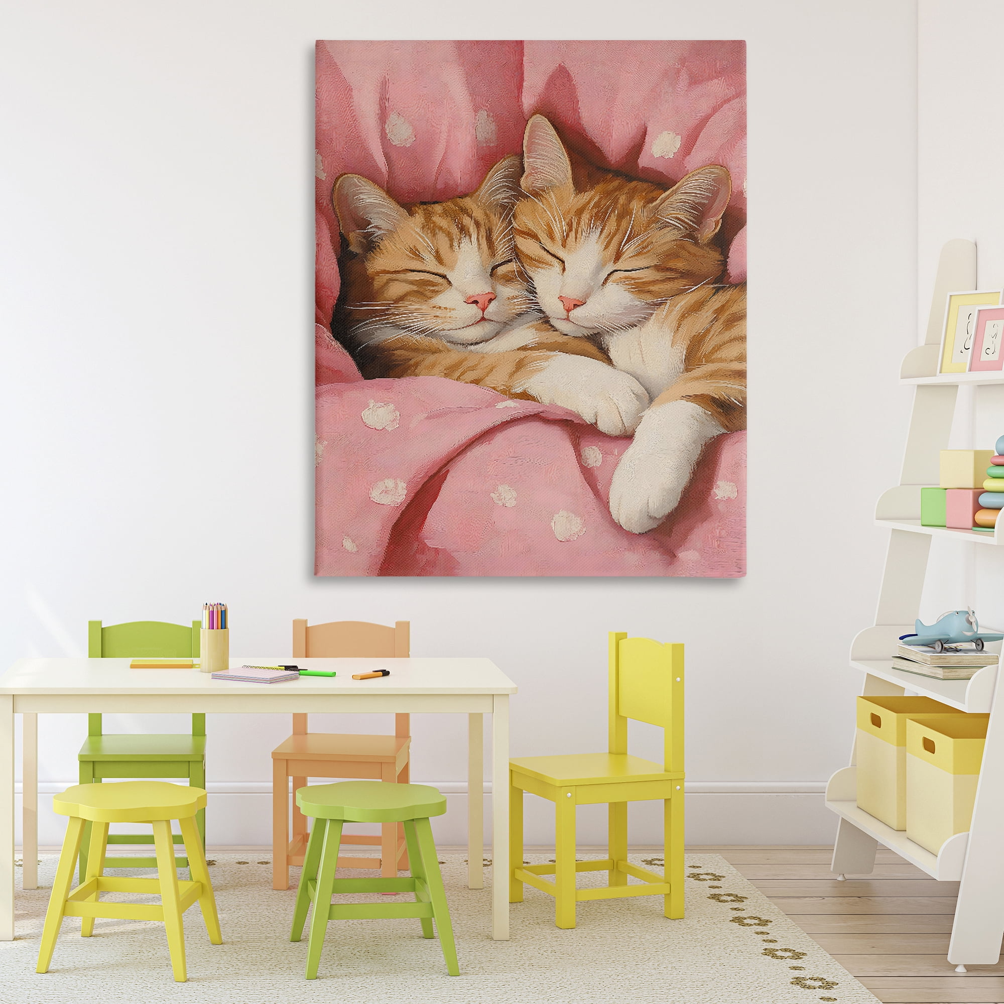 Stupell Industries Sleeping Orange Cats Embrace Canvas Wall Art, design by The Prints Vibe