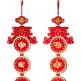 thumbnail image 6 of Holloyiver Chinese New Year Decorations, Spring Festival Door Pendant, Chinese Hanging Ornament with Tassel, Decoration for New Year Spring Festival Home Office Decorations, 6 of 8