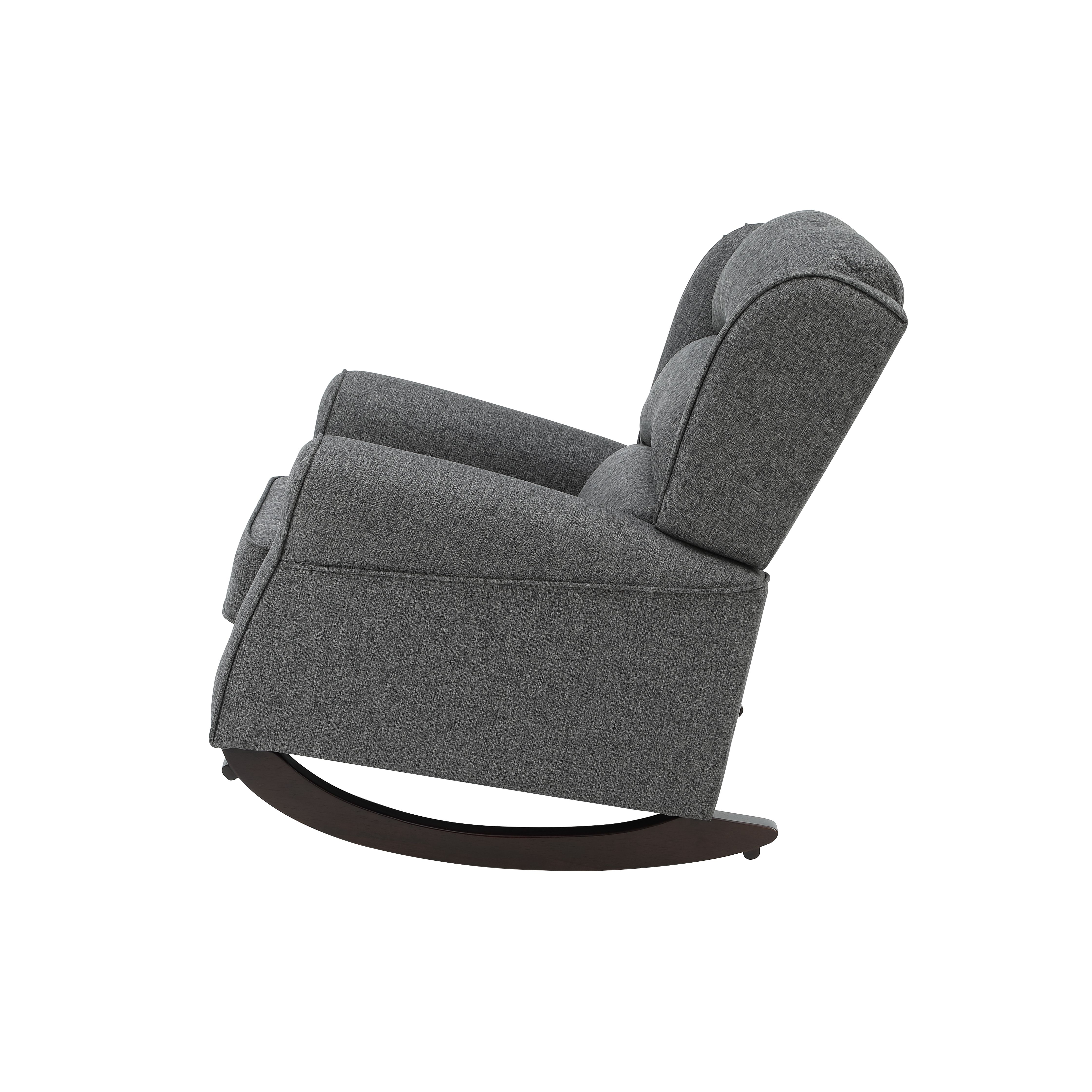 Miekor Furniture Grey Rocking Chair With Flared Arm 15455