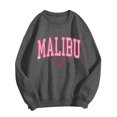 thumbnail image 1 of HNMKIU Chemise à Manches Longues Femme MSLIBU Imprimé Adulte Unisexe Col Rond Sweat à Capuche, 1 of 3