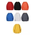 thumbnail image 3 of Sudadera Cuello Redondo Color Sólido Sudadera Hombre Y Mujer, 3 of 8