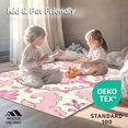 thumbnail image 4 of ODIKA 2'x3' Machine Washable Non-Slip Area Rug, Scrollwork with Damask Flourish Motifs High Traffic Rug with Pad, Pink, 594628, 4 of 8