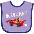 thumbnail image 3 of Inktastic Born to Race Red Race Car Boys or Girls Baby Bib, 3 of 4