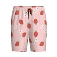 thumbnail image 4 of Wukai Hand Drawn Strawberry Men’s Short Pajama Pants With Pockets Soft Sleep Pj Shorts for Men-4X-Large, 4 of 6
