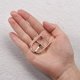 thumbnail image 4 of Metal Rodillo Hebilla, 4uds 7/9 Pulgadas Único Diente Cinturón Hebilla Ovalado Central Barra Hebillas para Cuero Artesanía Accesorios, Plata, 4 of 7