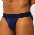 thumbnail image 1 of Vedolay Lace Panties For Men Mens Underwear Supporter Low Rise Briefs Moisture-Wicking Solid Color Underpants,Navy XXL, 1 of 4