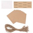 thumbnail image 1 of OULII 50Pcs DIY Kraft Paper Cones Vintage Candy Boxes for Wedding Party Table Decor Light Brown, 1 of 7