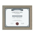 thumbnail image 2 of DesignOvation Kieva Solid Wood Document Frames, Gray 8.5x11, Pack of 6, 2 of 7
