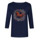 thumbnail image 5 of TaTaai Ladies 2026 New Year Graphic Print 3/4 Sleeve Blouse Round Neck Casual Top Holiday Celebration Festive Party Attire Gift, 5 of 5