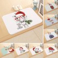 thumbnail image 2 of Christmas Bathroom Mat Non-slip Lovely Entry Door Mat Bath Mat for Home, 2 of 7