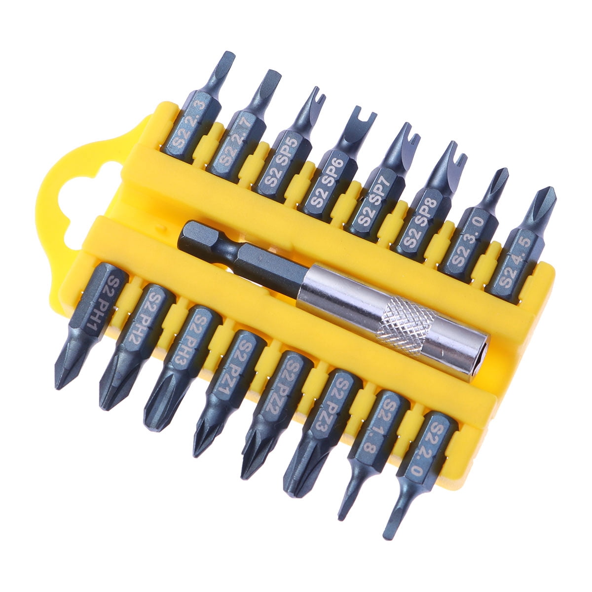 RENACLIPY Multi Color Pentagon Screwdriver Bit Set with Magnetic Extension for Cordless Drills
