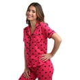 thumbnail image 2 of dELiA*s Women's Pajamas - 2 Piece Super Soft Button Down Sleep Shirt and Wide Leg Pajama Pants (S-3X), 2 of 7
