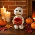 thumbnail image 4 of VAIFTILNO Halloween Decorations, Mummy Candy Jar, 8in Spooky Resin Pumpkin Candy Bowl for Parties, Tabletop, Mantel, Shelf, Outdoor Indoor Decor, 4 of 7