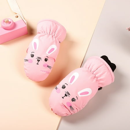 

FZM Christmas Kids Winter Warm Windproof Cold Weather Outdoor Sports Gloves For Boys Girls Snow Gloves Ski Gloves