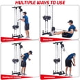 thumbnail image 4 of Máquina de Poleas para Gym en Casa - Sistema de Lat Pulldown y Remo Montado en Pared, 5 en 1, Capacidad 400 lbs, negro, 4 of 8