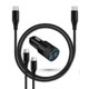thumbnail image 1 of Cargador de coche AILKIN Super Fast de 60 W con doble puerto USB-C para Samsung, 1 of 7