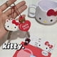 thumbnail image 2 of Sanrio Anime Melody pompón Purin Hello Kitty llavero Kawaii Lindo bolso colgante suave llavero regalo, nuevo paquete de 2 piezas, 2 of 4