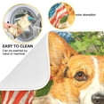 thumbnail image 2 of Dish Drying Mat Kitchen Pad Large Counter Absorbent Dish Mats Drainer Elegant Corgi and Afternoon Tea, 2 of 8