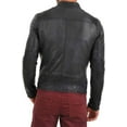 thumbnail image 2 of New Men Quilted Leather Jacket 100% Genuine Soft Lambskin Biker Bomber A125, 2 of 3