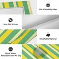 thumbnail image 6 of Lemon Green Yellow Outdoor Rug for Patio/Deck/Porch, Non-Slip Large Area Rug 5 x 7 Ft, Summer Modern Farmhouse Striped Indoor Outdoor Rugs Washable Area Rugs, Reversible Camping Rug Carpet Runner, 6 of 8