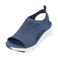 thumbnail image 2 of Novedad de verano, zapatos deportivos informales de fondo suave de malla tejida voladora, sandalias de boca de pez para mujer Wmkox8yii  nm5737, 2 of 5