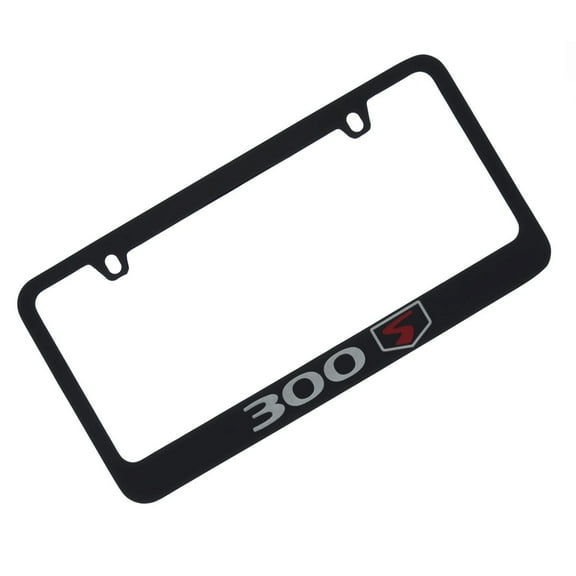 Chrysler 300S License Plate Frame (Red on Black)