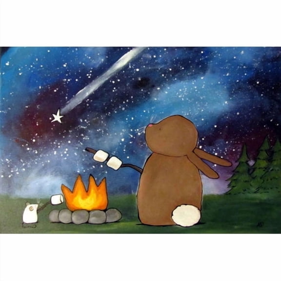 Marmont Hill "Campfire" by Andrea Doss Painting Print on Wrapped Canvas