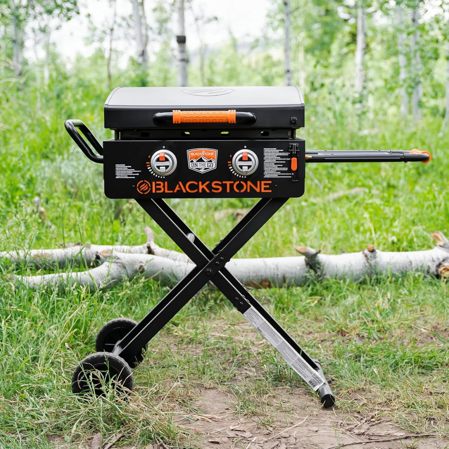22 Inch Griddle Portable Omnivore Grill with Flexfold Legs, with 22 Inch Griddle Cover for On The Go Flexfold Griddle