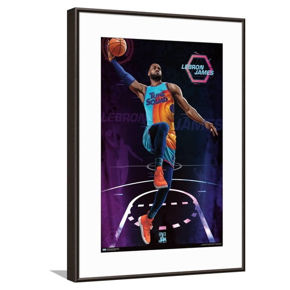 Space Jam: A New Legacy - LeBron James Canvas Wall Poster, 14.725" x 22.375"