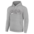 thumbnail image 2 of Men's Starter Heather Gray Philadelphia Flyers Tailsweep Fleece Tri-Blend Pullover Hoodie, 2 of 3