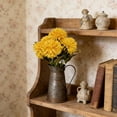 thumbnail image 4 of COM1950s Faux Chrysanthemum Bouquet, Artificial Bush Bundle with Plastic Stems, Realistic Fake Flowers for Wedding Bridal Home Farmhouse Decor, 4 of 6