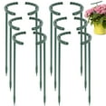 thumbnail image 2 of Half  Plant Support Stake Garden Flowers Plastic Ring Support Ring Cage for Tomato Roses Vine Plant Support Cage, 2 of 9