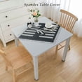 thumbnail image 2 of BANET Tablecloth Square Classic Stripe Blue White Grey Pattern Table Cloth Outdoor Waterproof Tablecloths for Party Picnic Indoor Table Cover for Dining/Kitchen Home Decoration White, 2 of 7