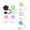 7pcs, variant on Homerr Straw Cap for 20-40 Oz Tumbler Dust-proof Cover Silicone Flower Cup Covers 4/7 Pieces, Leak-Proof, Ideal for 20-40 Oz Tumblers