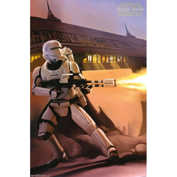 Star Wars: The Force Awakens - Fire Wall Poster, 22.375" x 34"