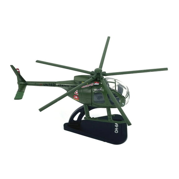 NATEFEMIN Decorative US Army OH-6A Cayuse Helicopter Model, Add Aviation Charm to Your Home or Office