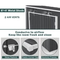 thumbnail image 5 of ENYOPRO 8' x 4' Outdoor Storage Shed, Galvanized Metal Garden Tool Shed with Lockable Double Doors, Sloped Roof & Vent for Bikes, Lawn Mower & Garden Tools, Gray, 5 of 7