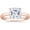 Rose Gold, variant on IGI Certified 1 Carat Princess Cut/Shape Platinum Solitaire Diamond Engagement Ring 4 Prong (I-J Color, VVS2-VS1 Clarity center stones Center Stones)