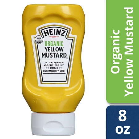 Heinz Organic Yellow Mustard, 8 oz Bottle