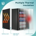 thumbnail image 6 of EUHOMY 95 Can Beverage Refrigerator and Mine Cooler with Glass Door with Adjustable Shelves, 6 of 8
