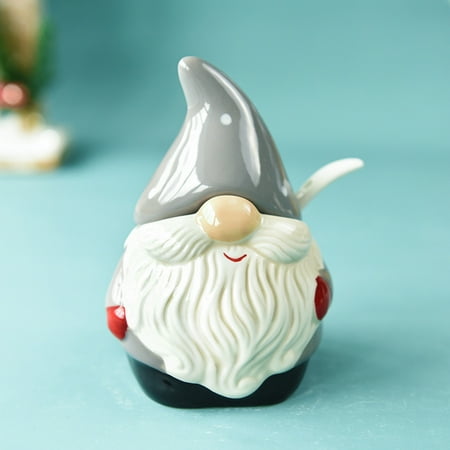 

Spice Jars Exquisite Workmanship Cute Ceramic Christmas Table Decor Seasoning Spices Jars for Kitchen Multi-color Cerami