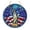 a, variant on US 250 Patriotic 2D Flat Acrylic Window Discs, 4th of july decorations, Smooth Freestanding US 250 Hanging Ornaments for Sunroom Windows, Entryway Hooks & Tailgate Event Center Decor