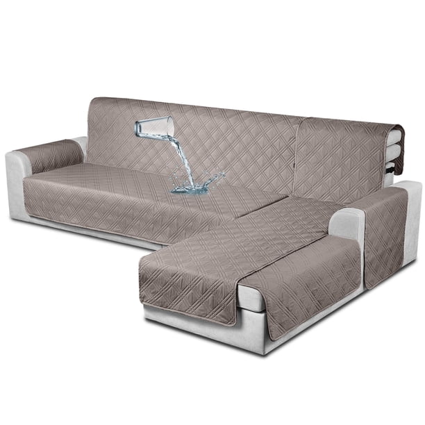 Fundas para Sofá Seccional TAOCOCO 100% Impermeables para Sofá en Forma de L