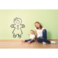 thumbnail image 3 of Gingerbread Girl Ginger Bread Man Biscuit Cartoon Wall Sticker Art Decal for Girls Boys Room Bedroom Nursery Kindergarten House Fun Home Decor Stickers Wall Art Vinyl Decoration Size (40x35 inch), 3 of 3