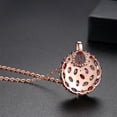 thumbnail image 5 of Multicolor Zircon Round Pendant Necklace for Women 18K Rose Gold Plated Copper Chain N-2013063001, 5 of 6